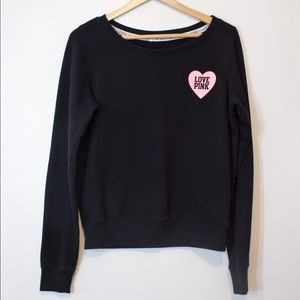 Victoria Secret Pink | Black Sweatshirt with Pink